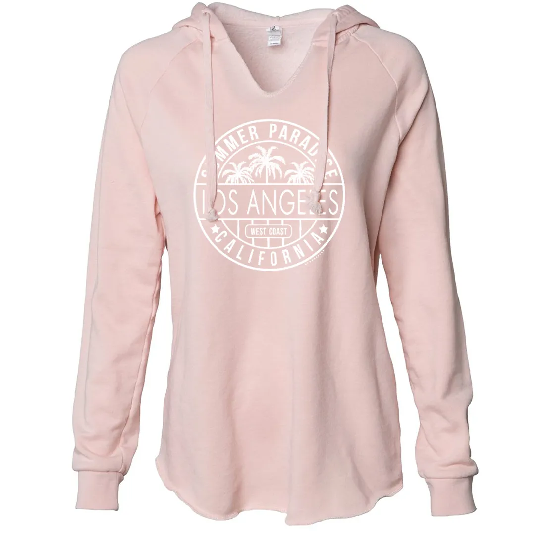 Los Angeles California West Coast Women's Soft Hooded Pullover