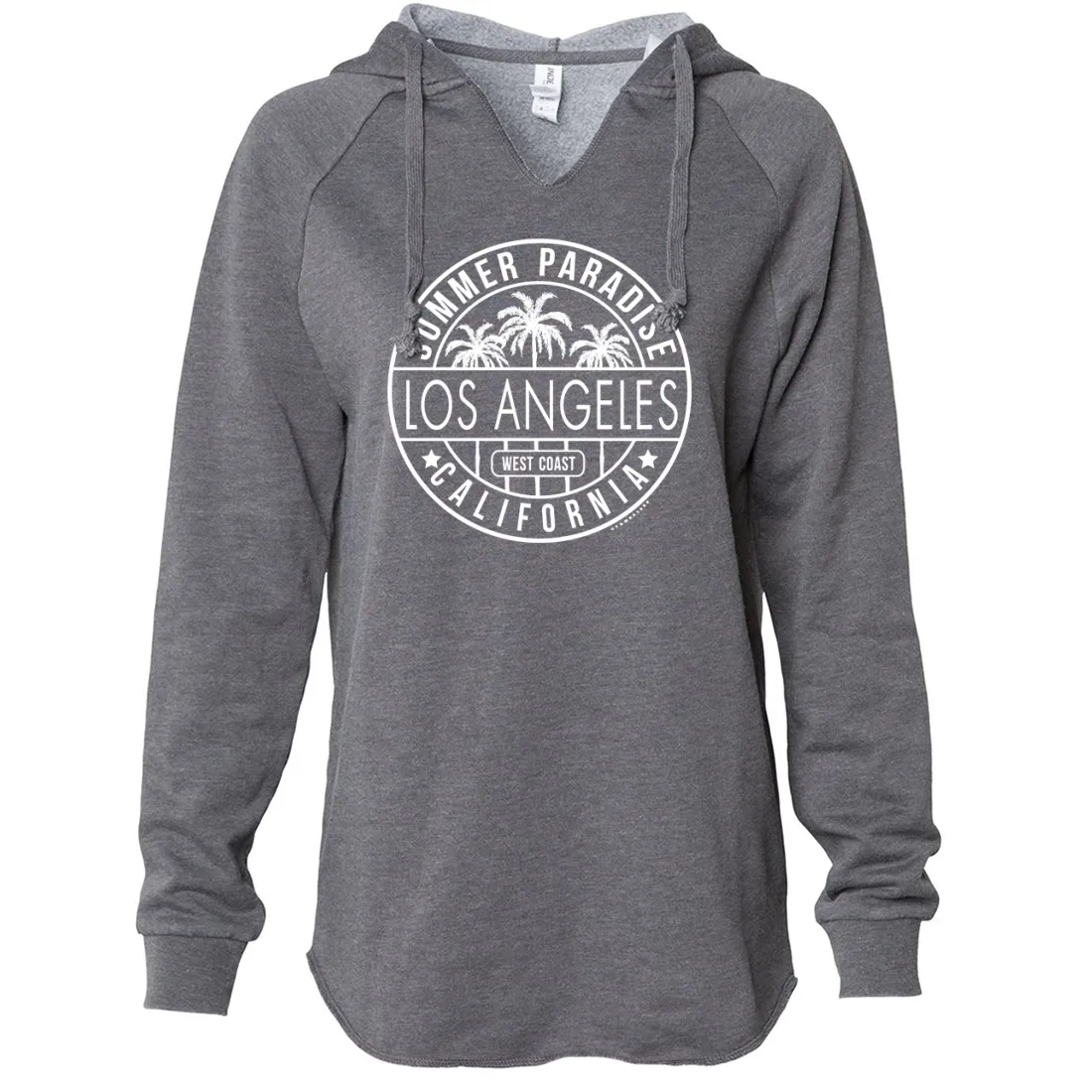 Los Angeles California West Coast Women's Soft Hooded Pullover