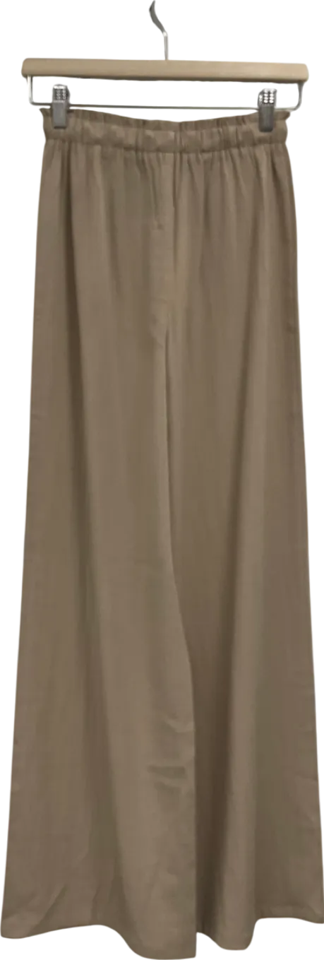 Love wave Beige Linen Trousers UK XXS