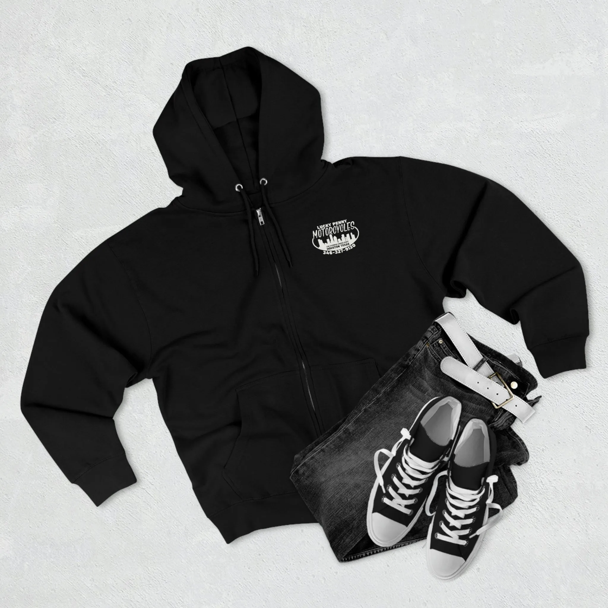 Lucky Penny Cycles Houston St. Patrick's Day Full Zip Hoodie