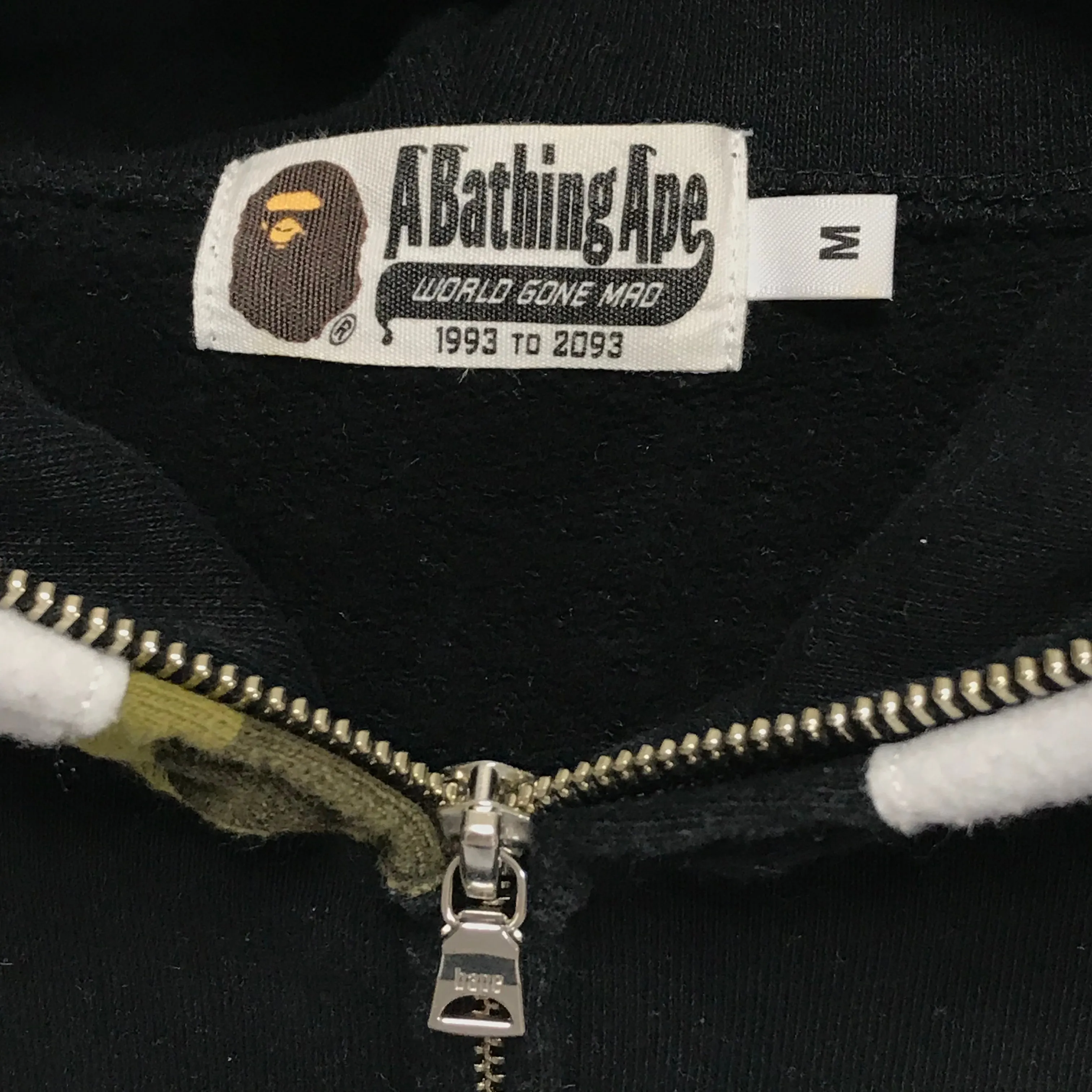[M] A Bathing Ape Bape !st Camo Sleeve Panda Full Zip Hoodie