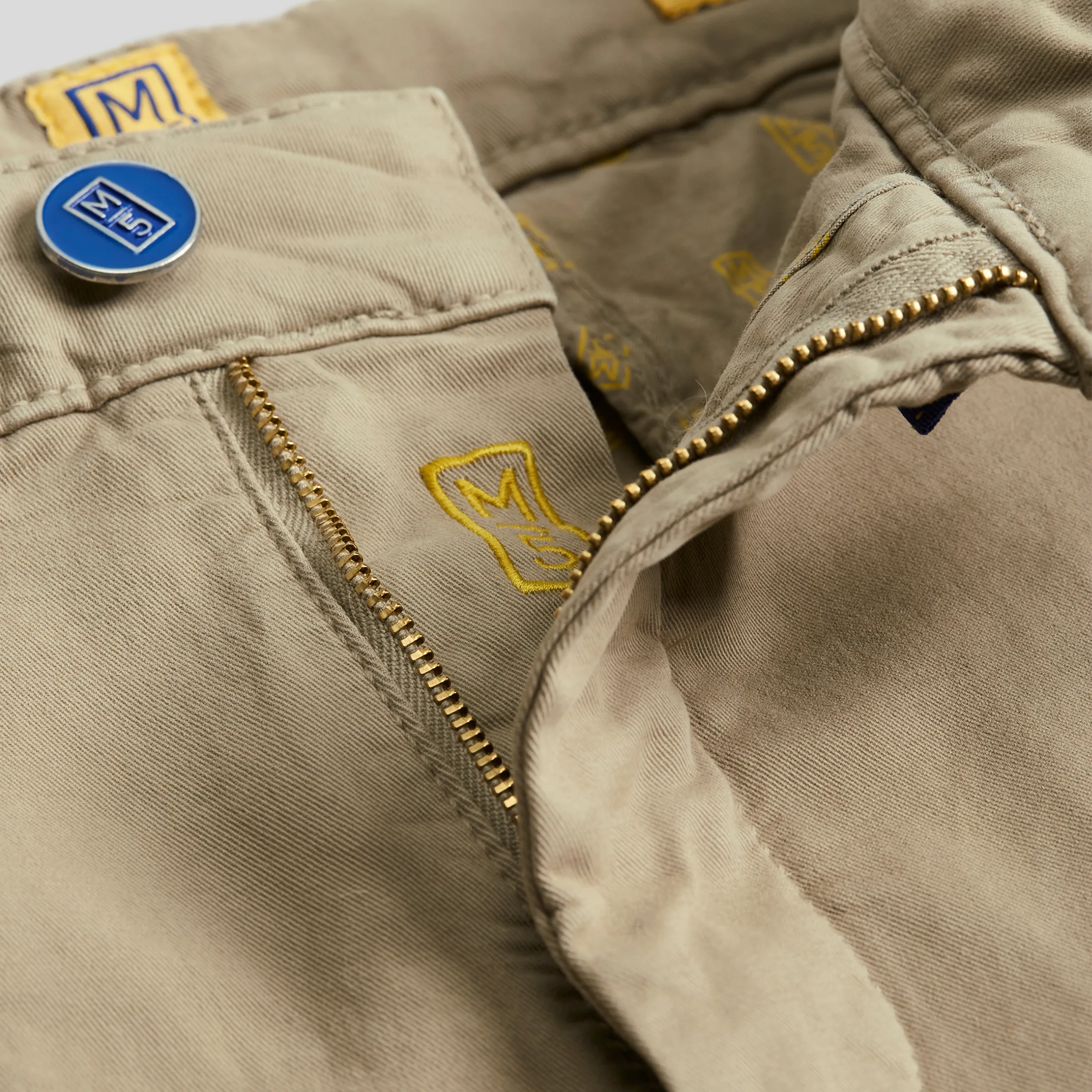 M5 by Meyer Slim Fit Chinos - Beige