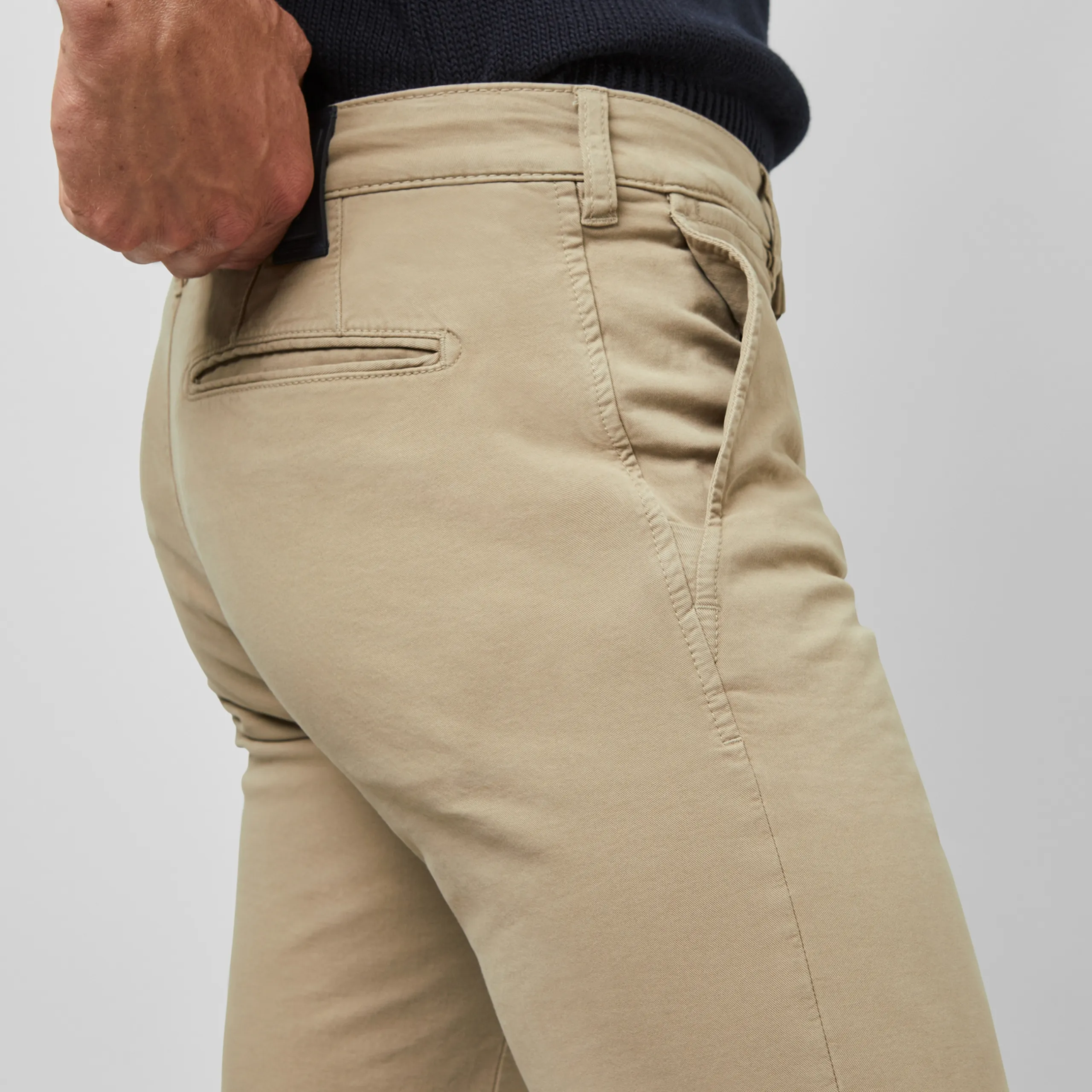M5 by Meyer Slim Fit Chinos - Beige