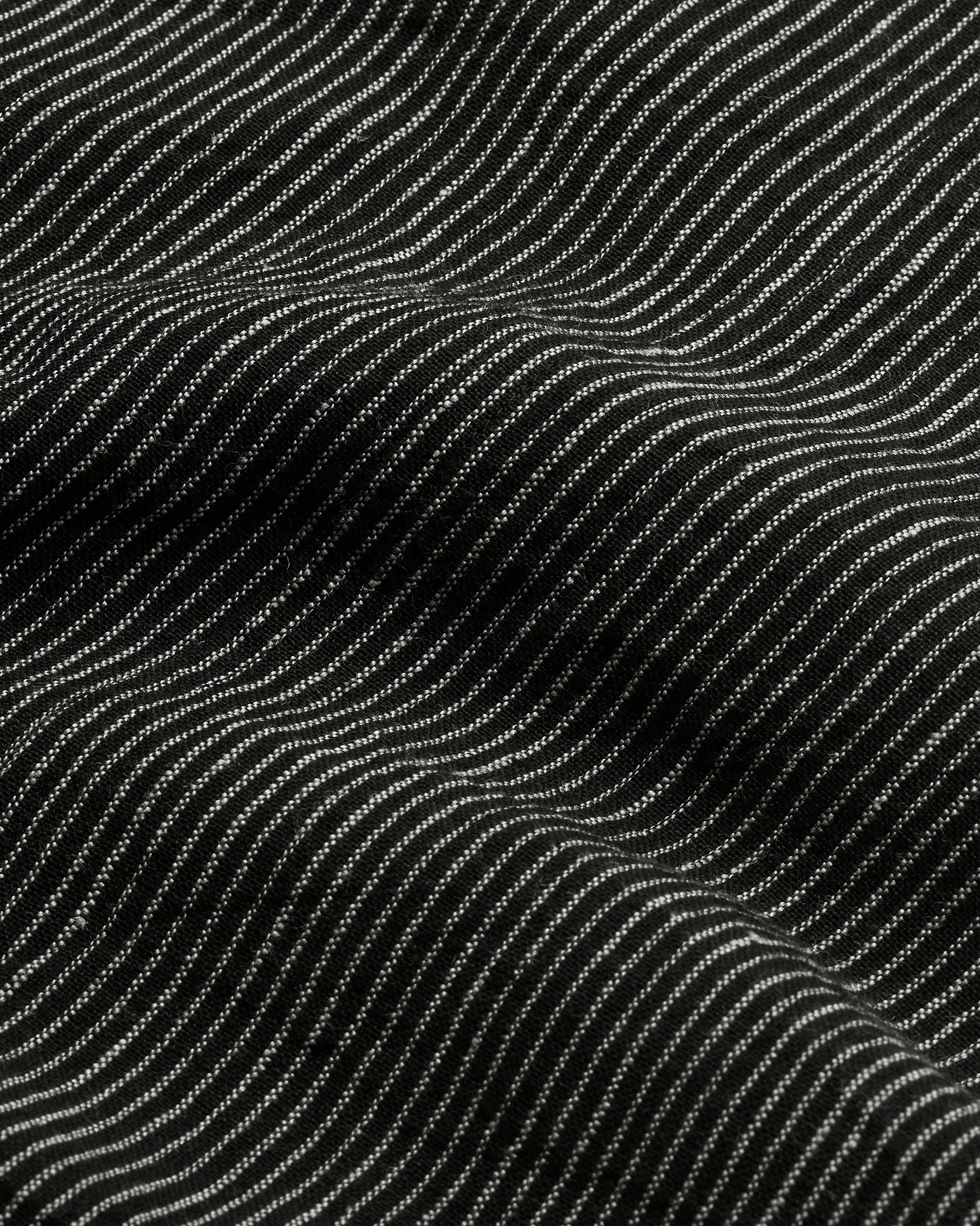 Mabel Black & Ecru Pencil Stripe Linen Trousers