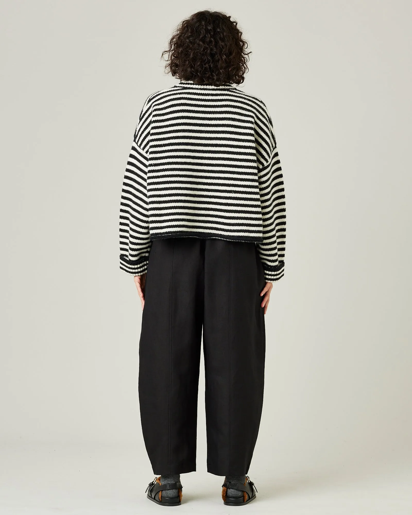 Mabel Black Linen Trousers