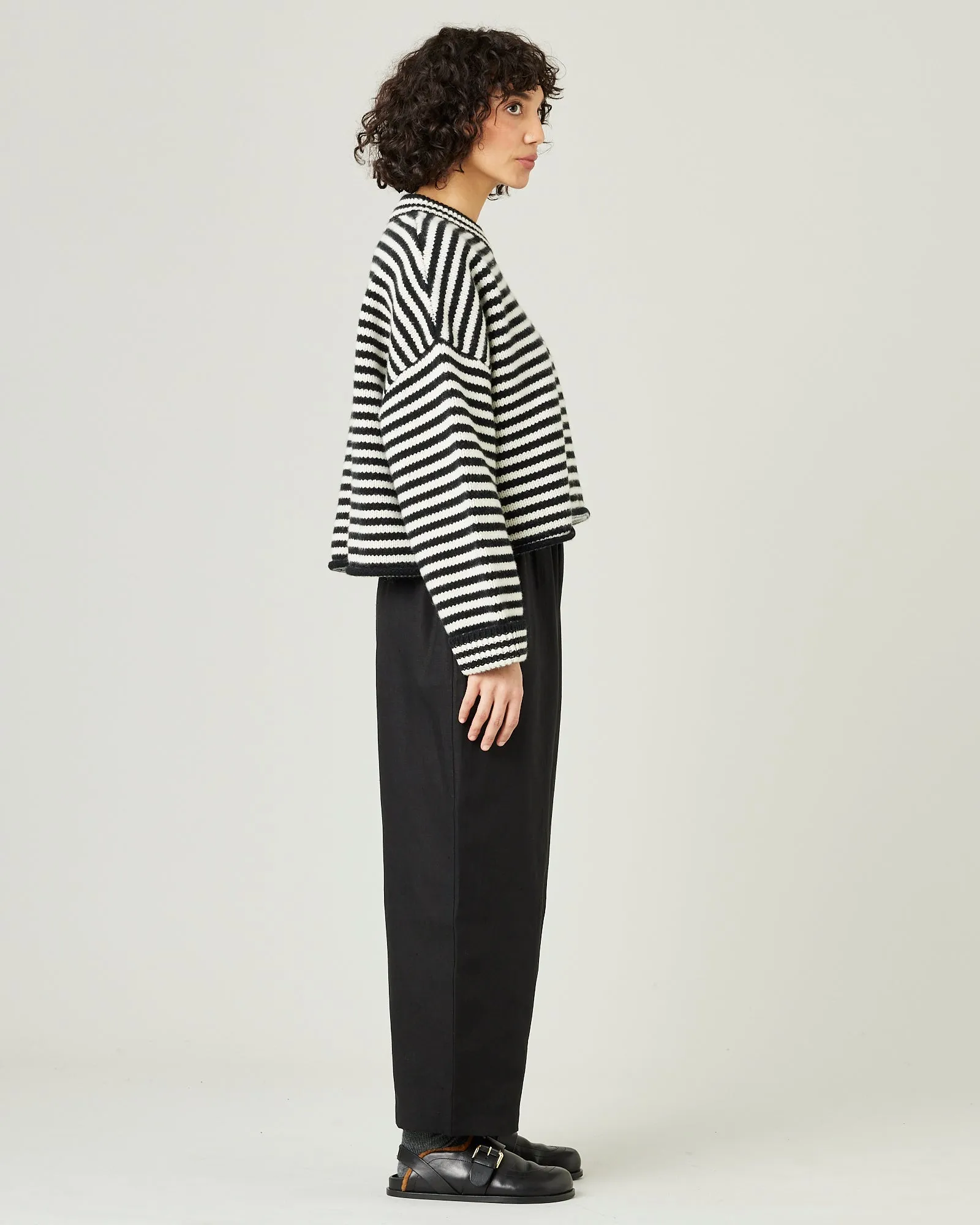 Mabel Black Linen Trousers