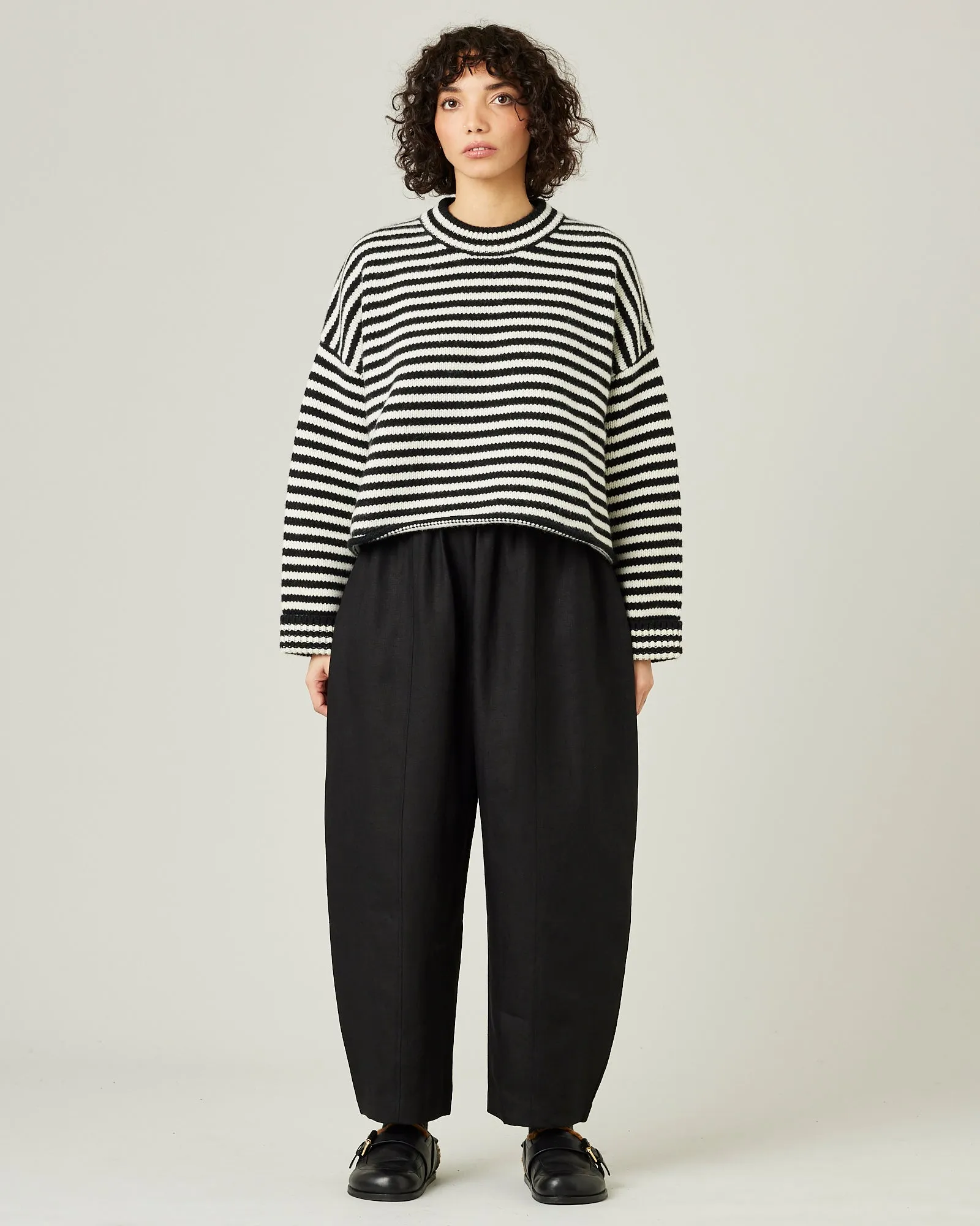 Mabel Black Linen Trousers