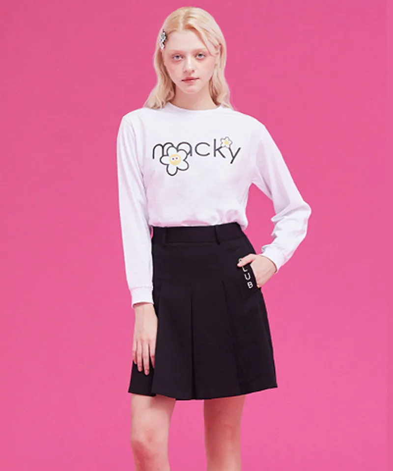 MACKY Golf: Bella Midi Skirt - Black