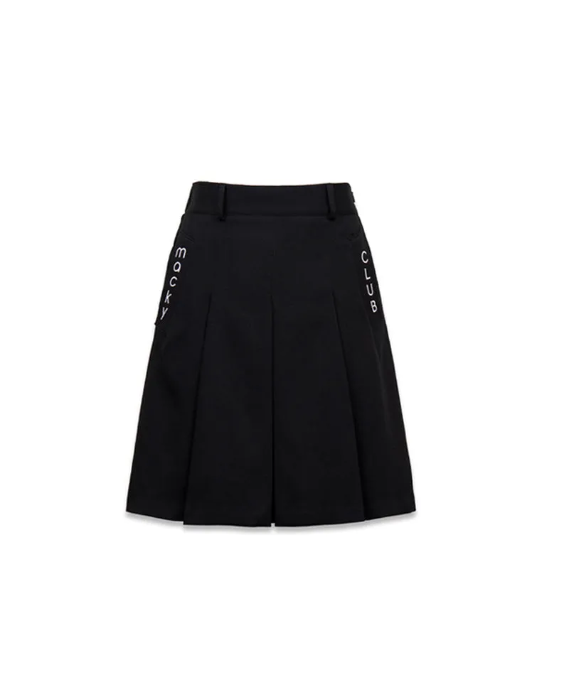 MACKY Golf: Bella Midi Skirt - Black