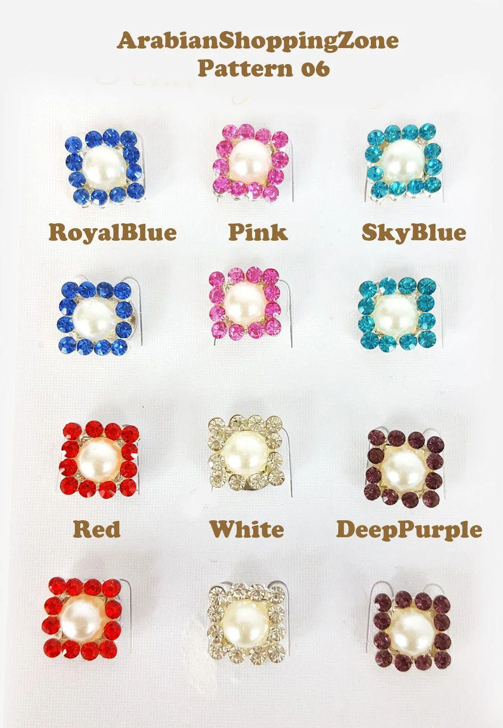 MAGNETIC headscarf abaya shawl scarf PINLESS BROOCH HIJAB PIN Rhinestone