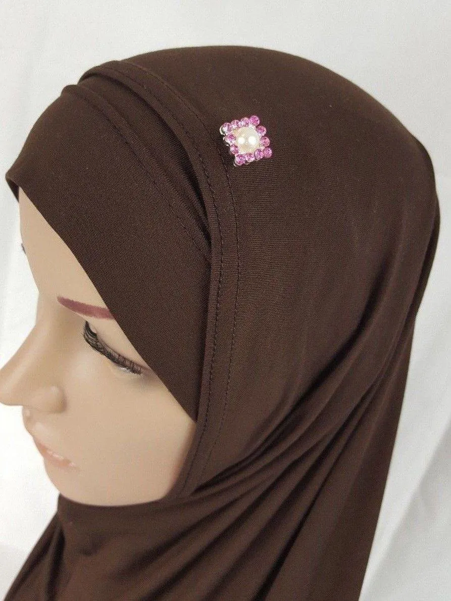 MAGNETIC headscarf abaya shawl scarf PINLESS BROOCH HIJAB PIN Rhinestone