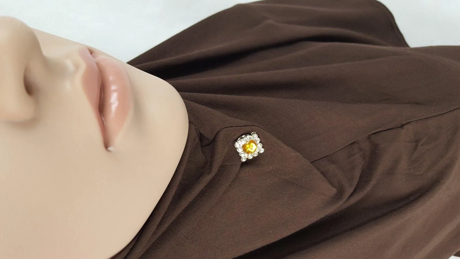 MAGNETIC headscarf abaya shawl scarf PINLESS BROOCH HIJAB PIN Rhinestone