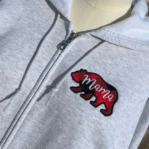 Mama Bear Zip Up Sweatshirt