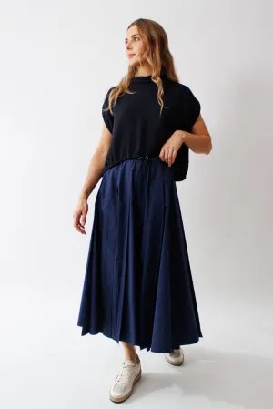 Mantu Pleated Effect Pull On Skirt