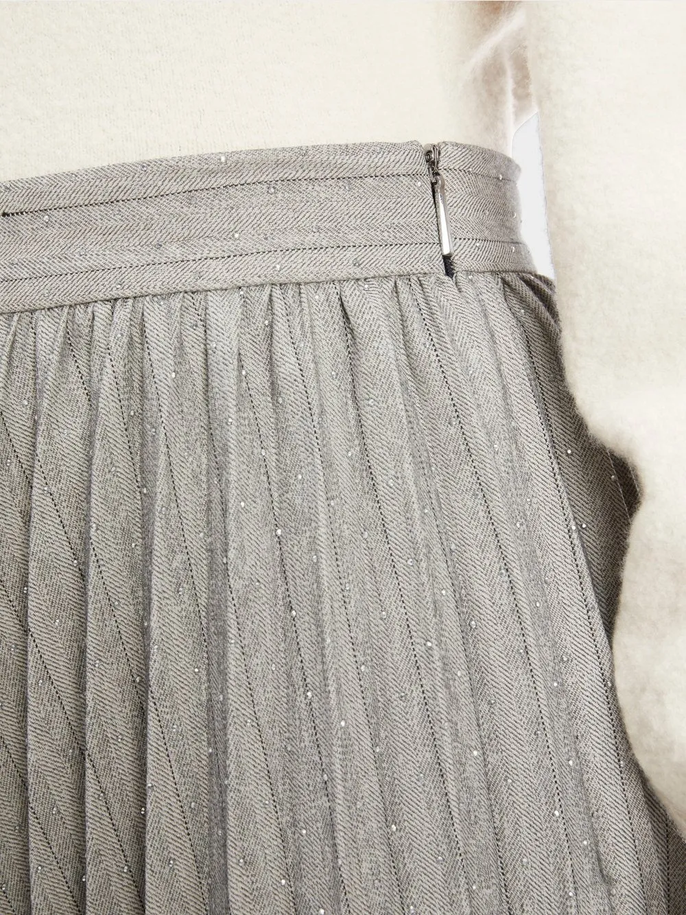 Marc Cain Maxi Skirt With Pleats and Glitter
