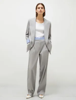 [MARELLA] Impeto Stretch Linen Blend Blazer - Grey
