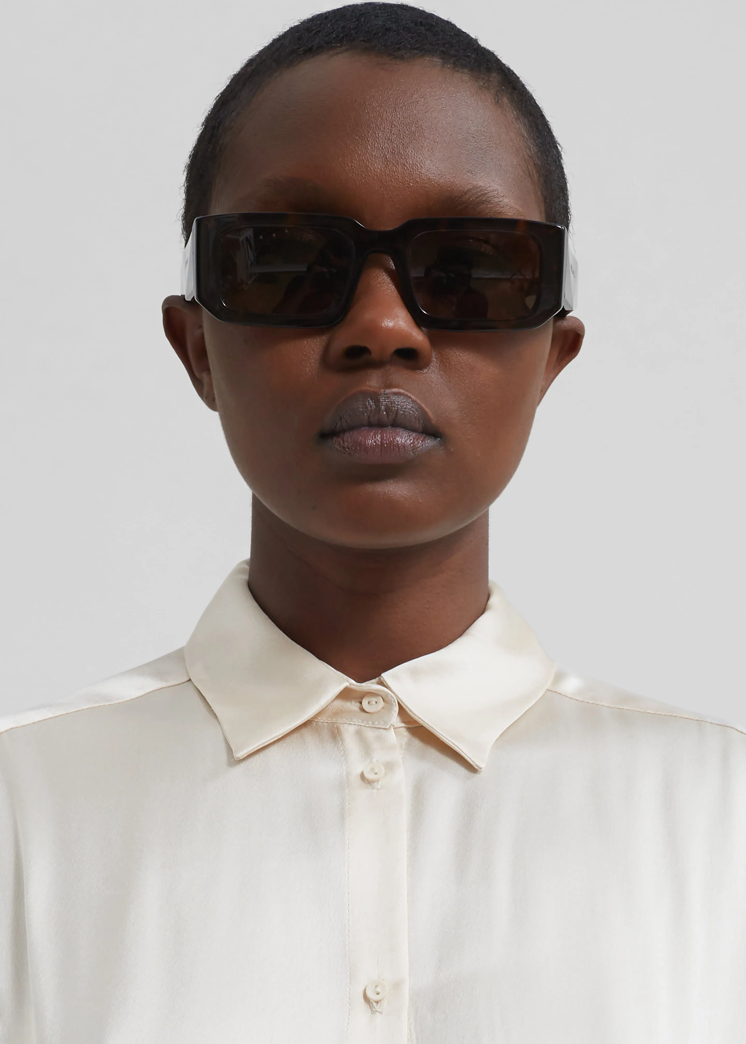 Matteau Satin Shirt - Ivory