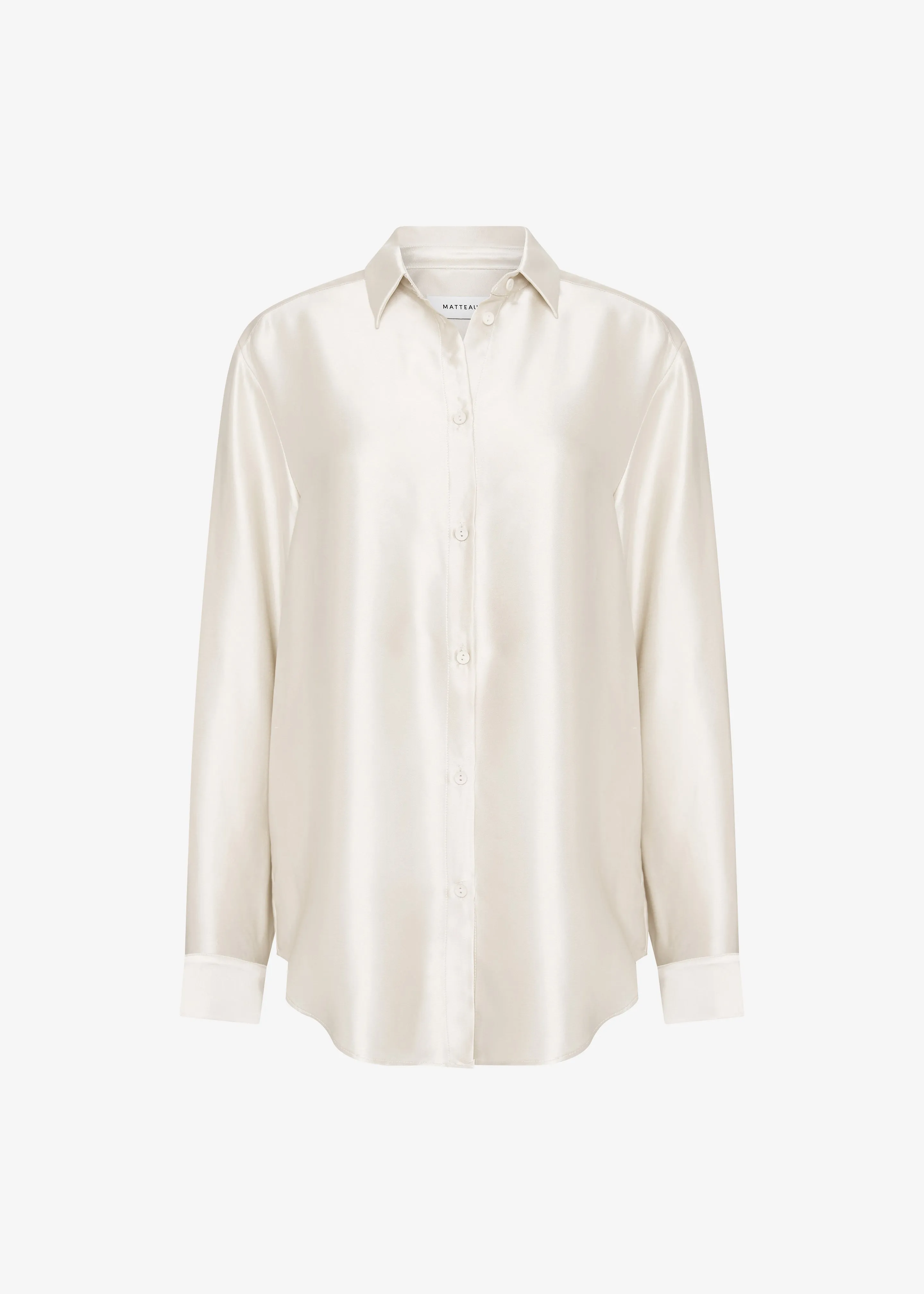 Matteau Satin Shirt - Ivory