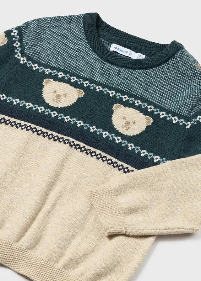 Mayoral 2182 Shirt, 2311 Teddy Bear Jumper and 521 Jade Chino Trousers In Stock Now