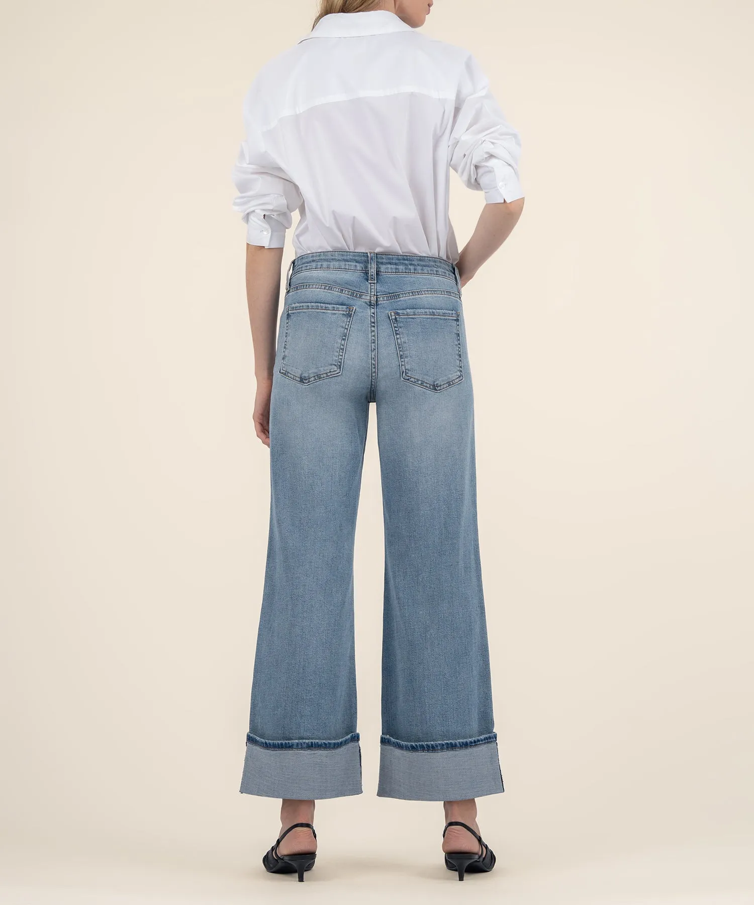 Meg High Rise Fab Ab Wide Leg