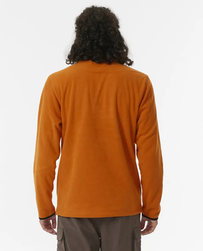 MEN'S SEARCH POLAR FLEECE CREW - ORANGE AMBER