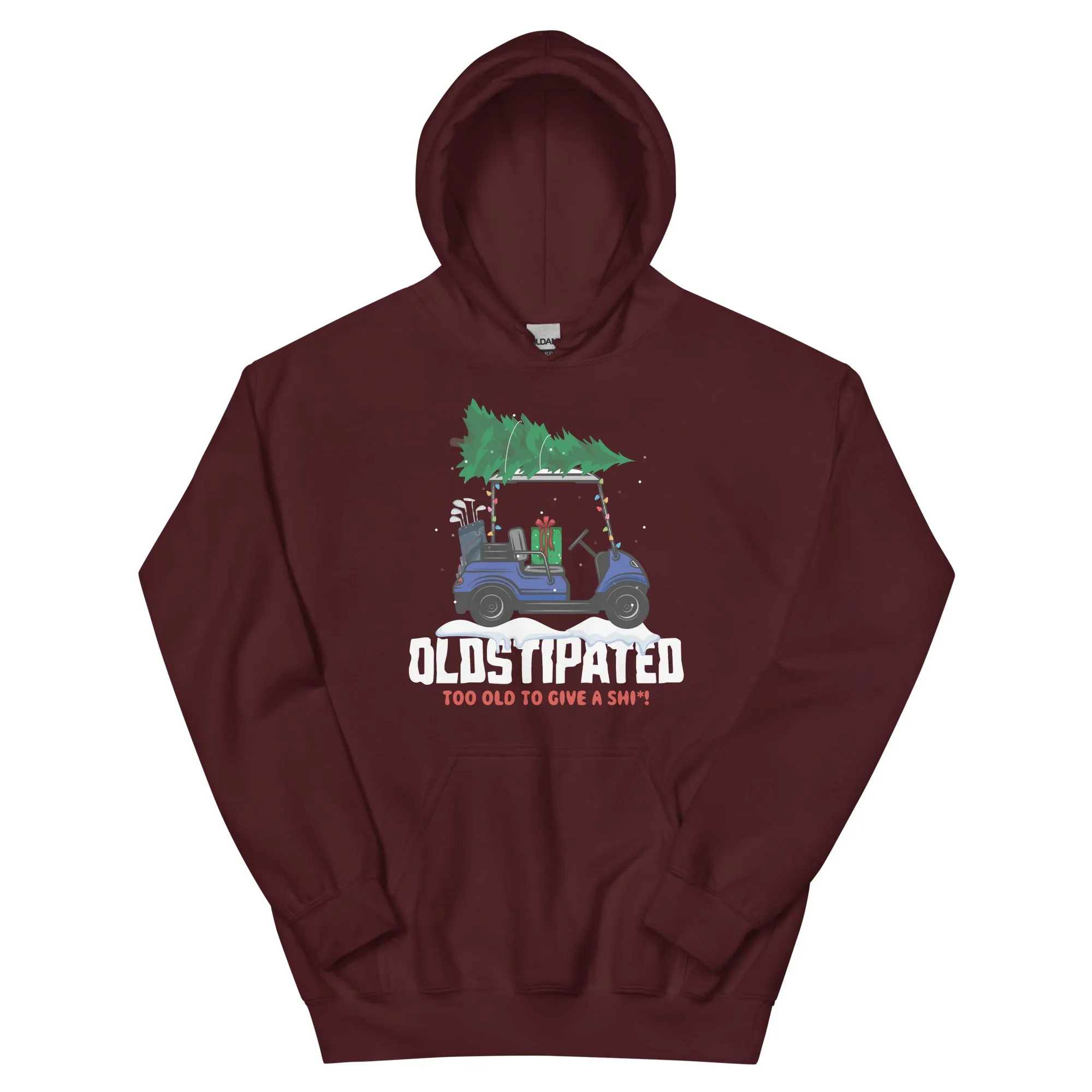 Merry Christmas CONSTIPATED Too Old To Give A Sh Unisex Hoodie