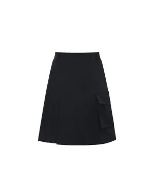 Monday Flow Pleated Midi Skirt - Dark Navy