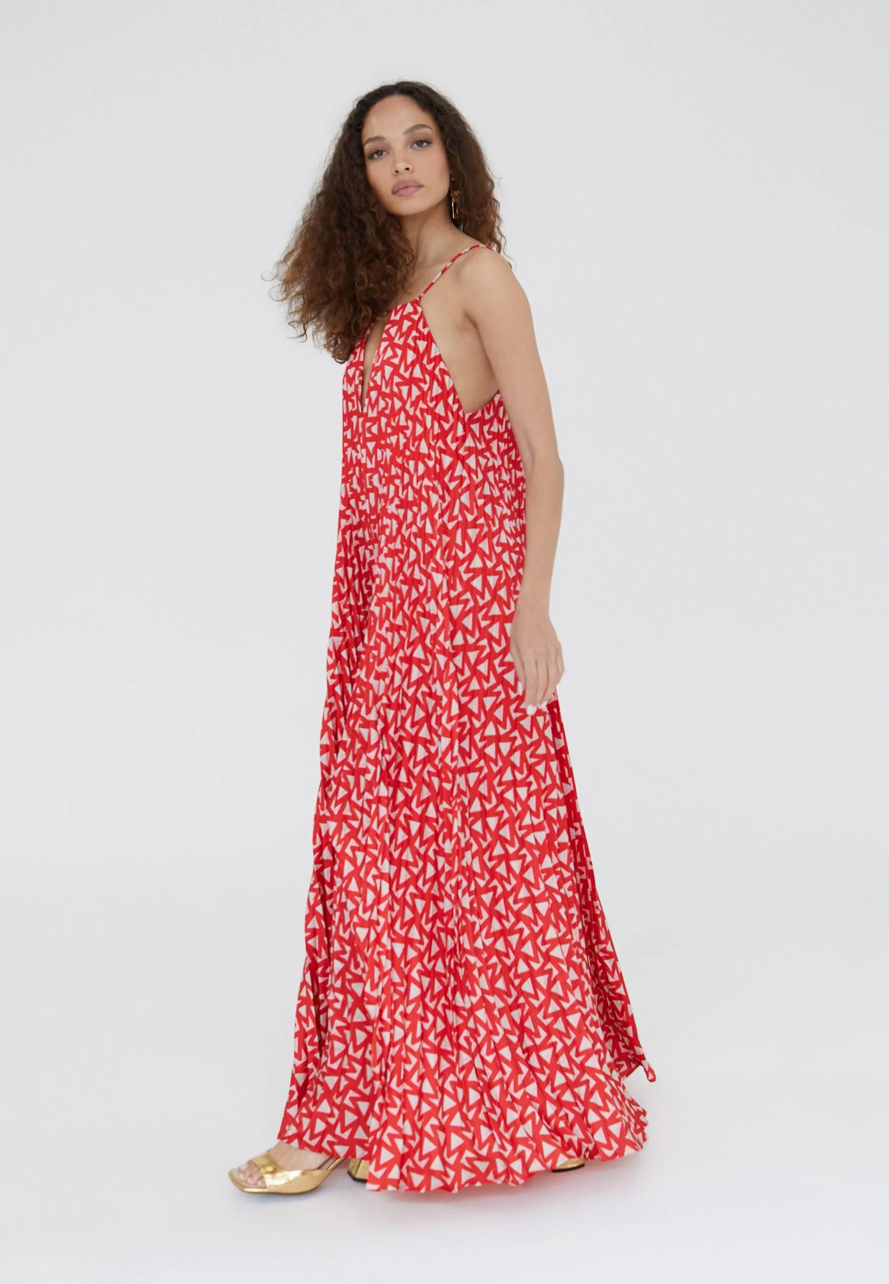 Monogrammed halter dress