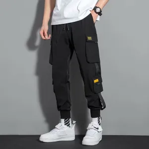 Multi Flap Pocket Tapered Joggers M00007