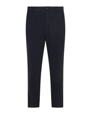 Navy Brushed Cotton Chinos