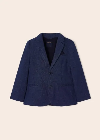 Navy Linen Blazer Set