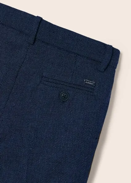 Navy Linen Blazer Set