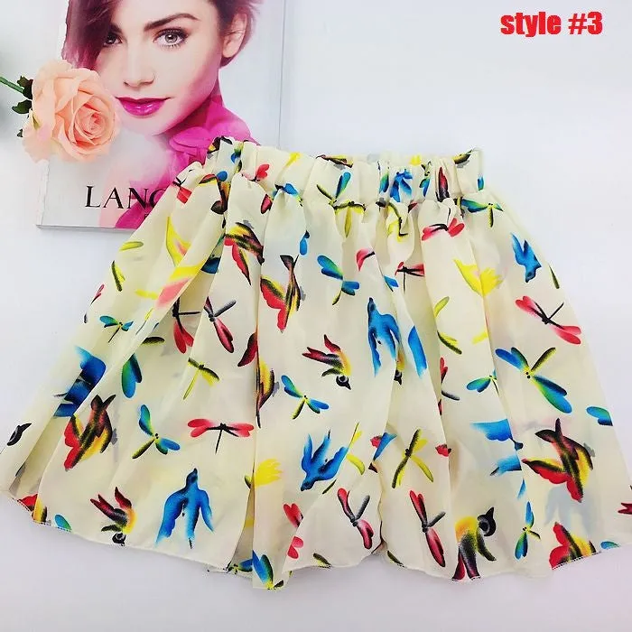 New Korean Woman Chiffon skirt Pleated Girls Skirts Short Skirts Women saias femininas skirt
