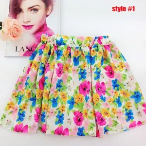 New Korean Woman Chiffon skirt Pleated Girls Skirts Short Skirts Women saias femininas skirt
