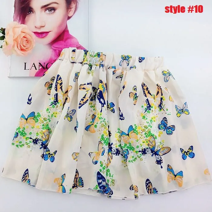 New Korean Woman Chiffon skirt Pleated Girls Skirts Short Skirts Women saias femininas skirt