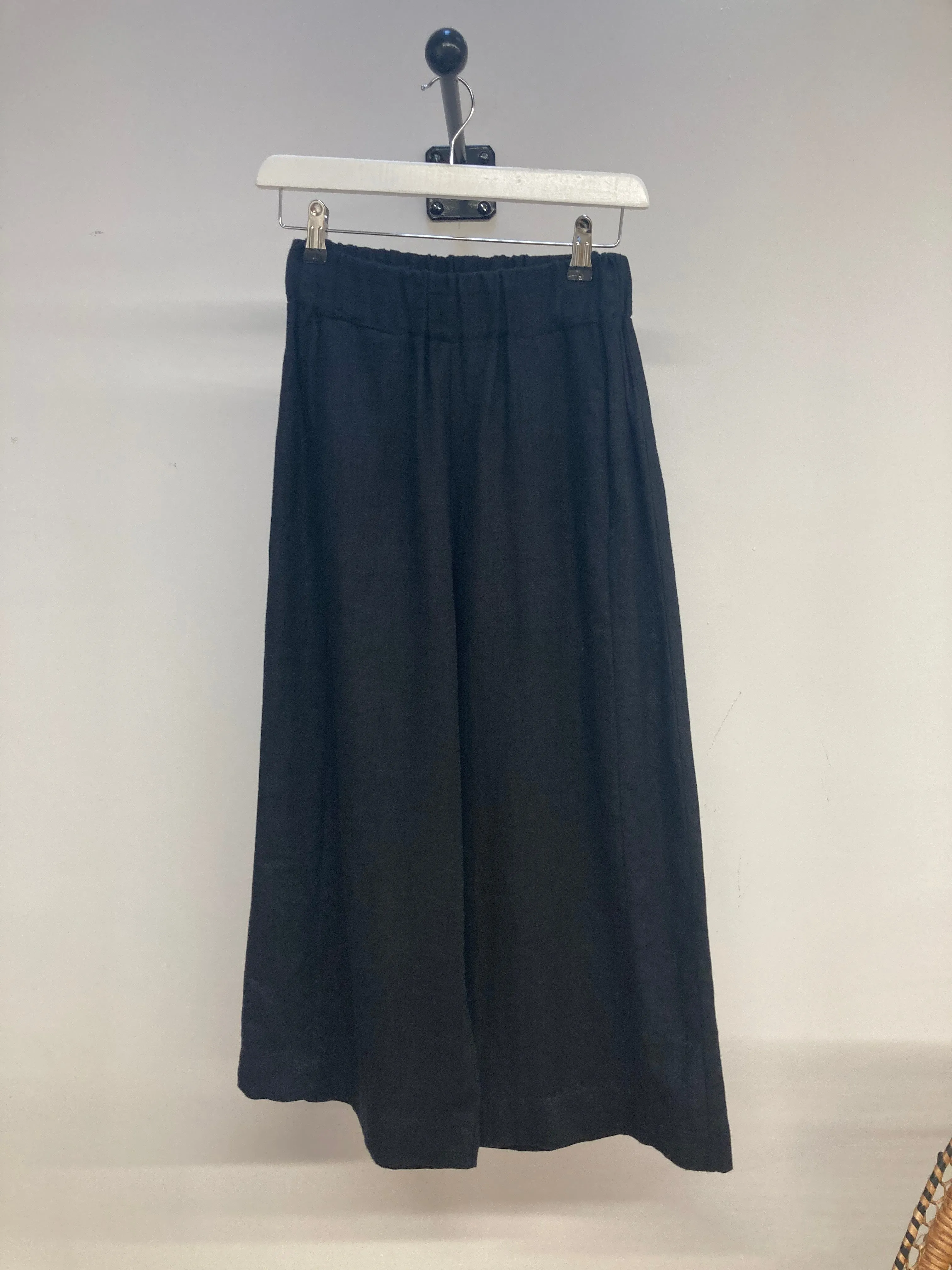 Nicole-May Linen Trouser in Black Size XS