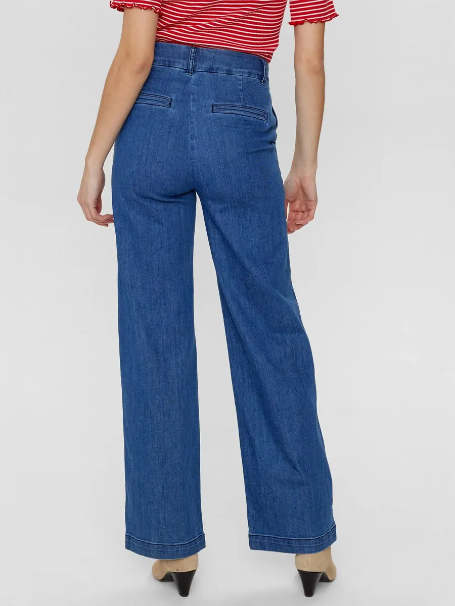 Nuamber Pants - Medium Blue Denim