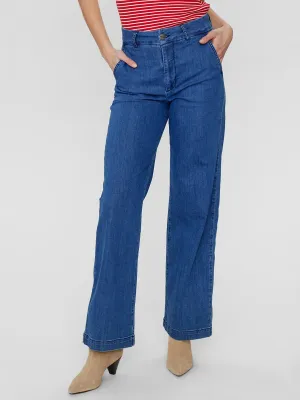 Nuamber Pants - Medium Blue Denim