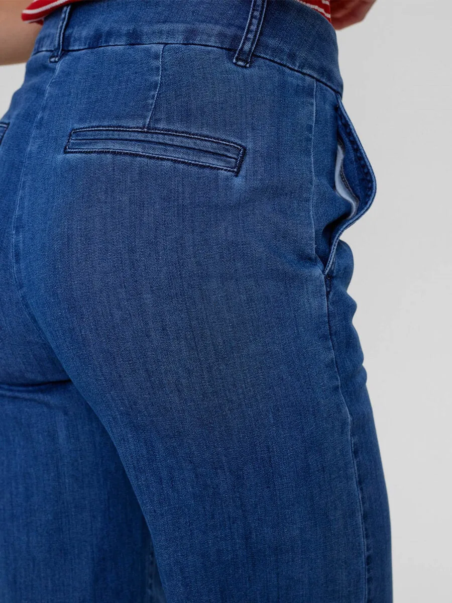 Nuamber Pants - Medium Blue Denim