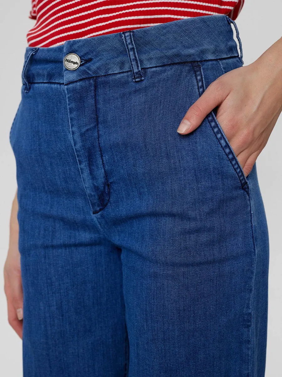 Nuamber Pants - Medium Blue Denim