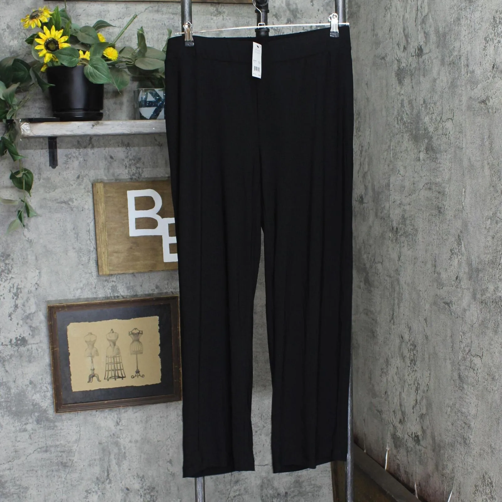 Ny Collection Womens Plus Size Pull-On Wide-Leg Pants WITP0247