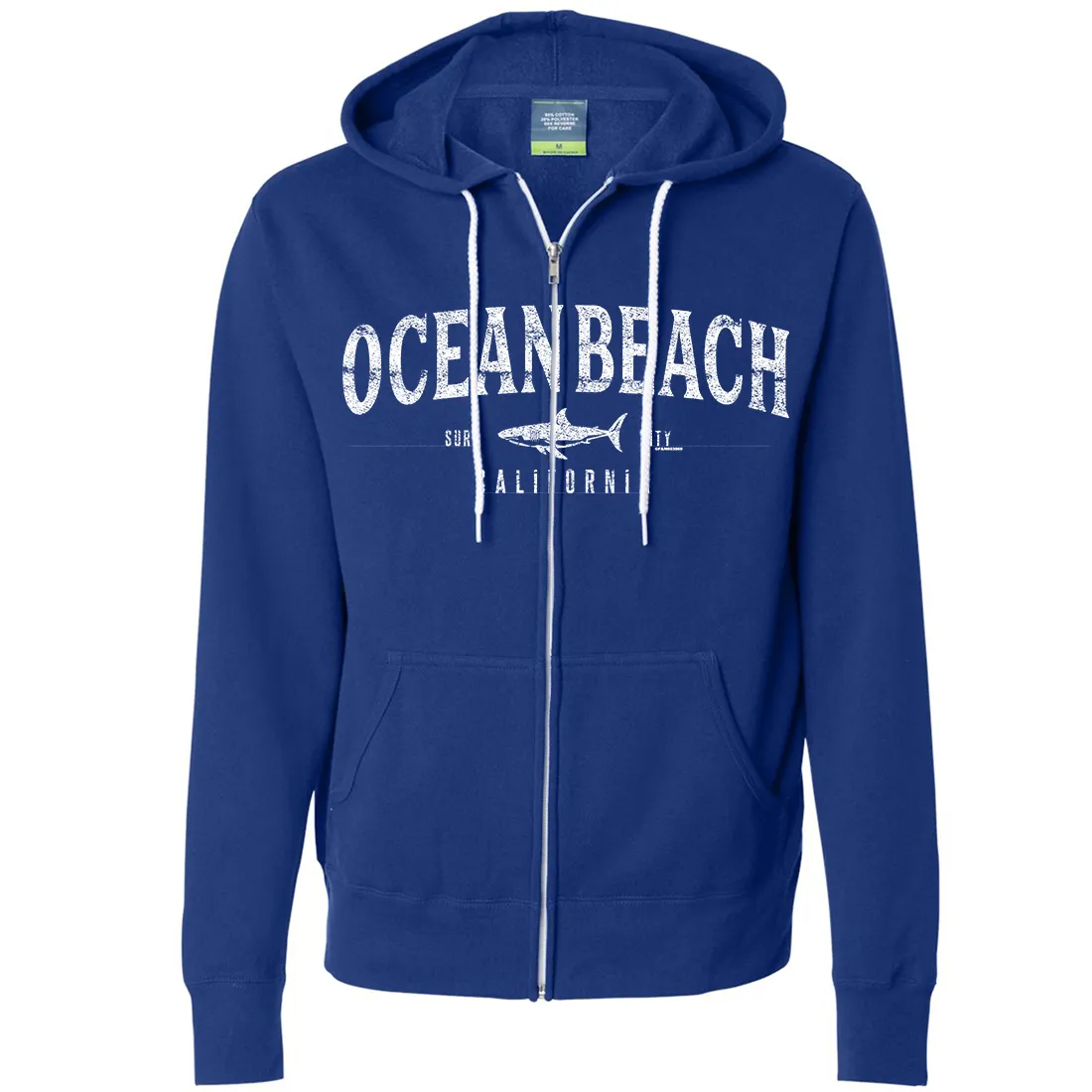 Ocean Beach California Zip-Up Hoodie