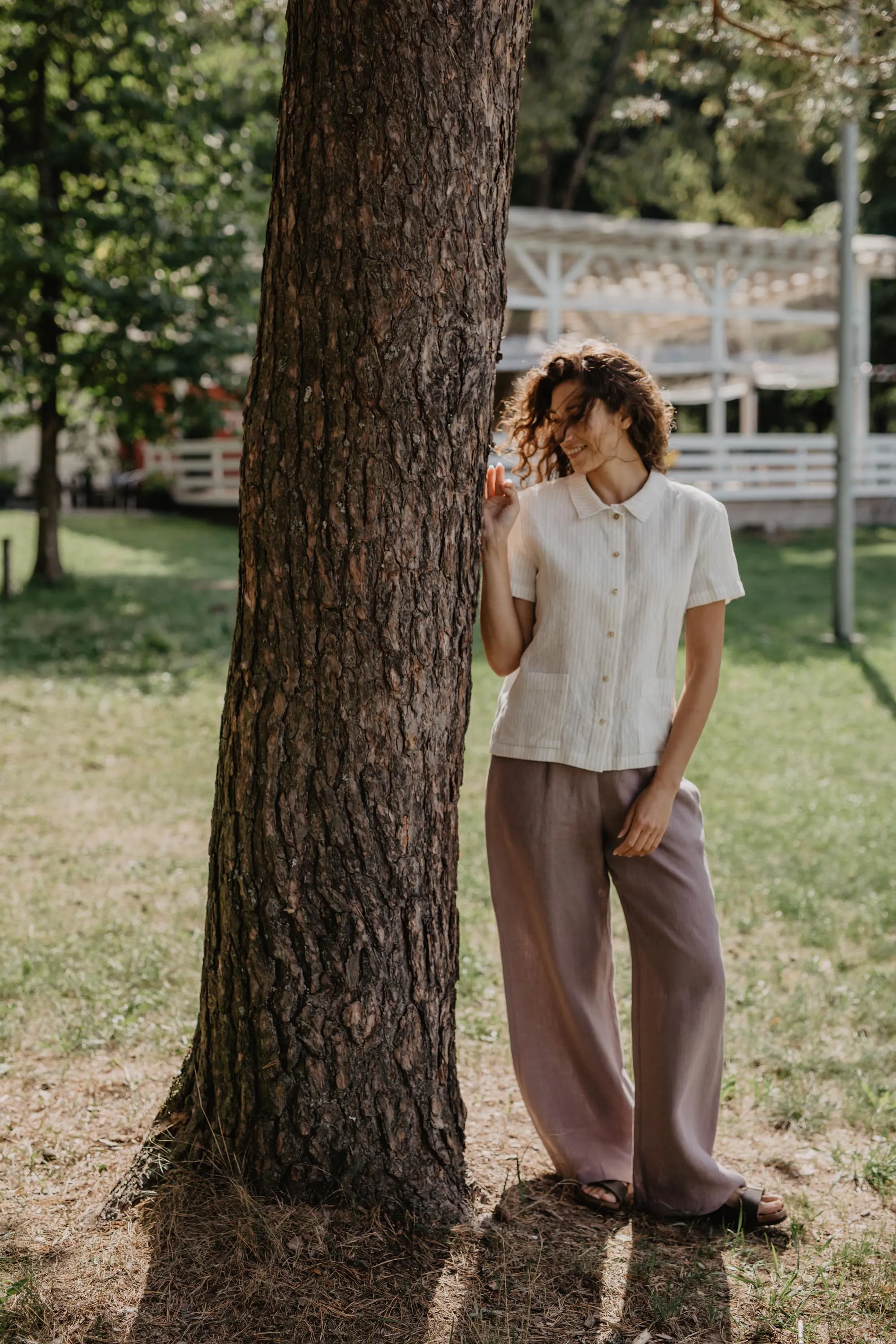 Oulu Super Long Linen Trousers | Multiple Colours