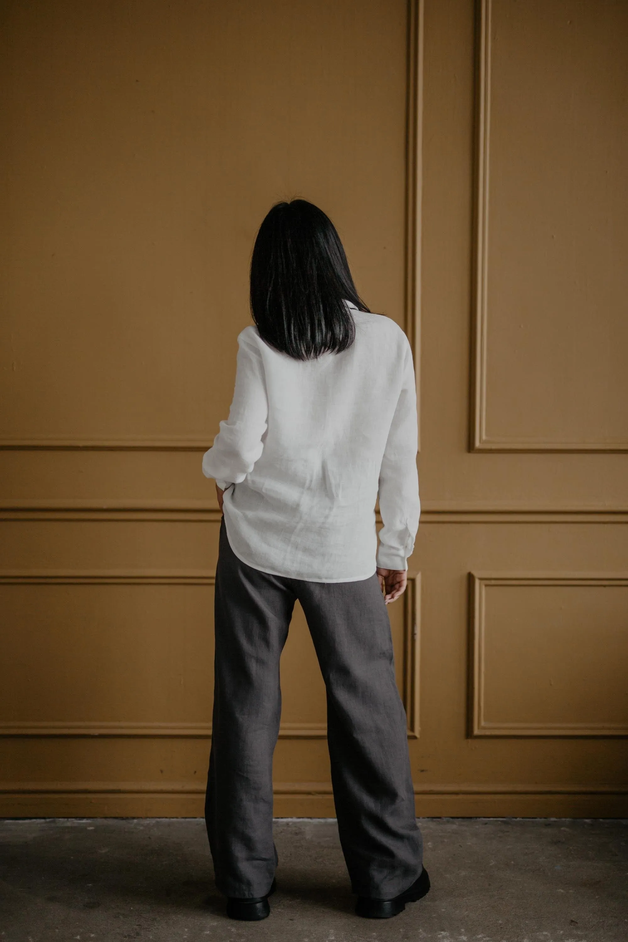 Oulu Super Long Linen Trousers | Multiple Colours