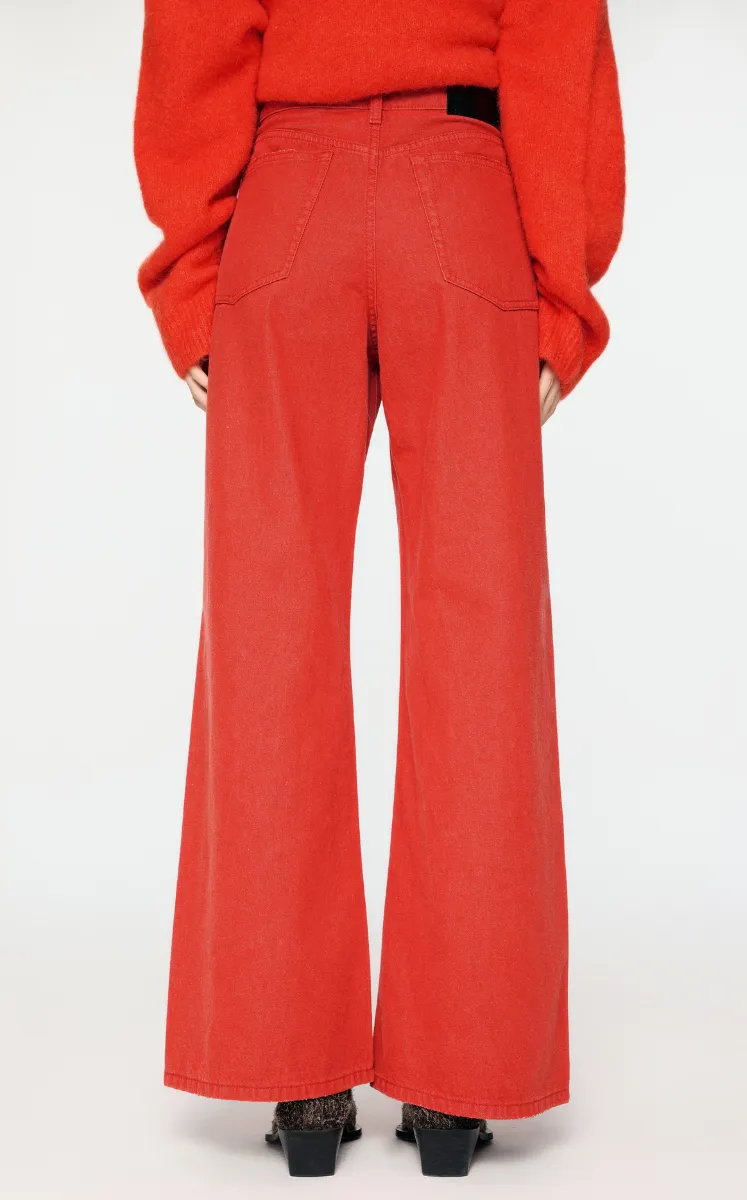 Pants / JNBY Flattering Wide-Leg Cotton Jeans