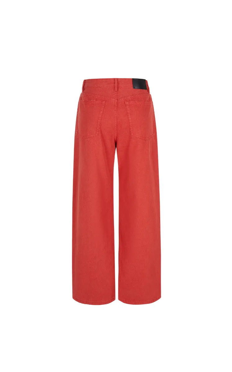 Pants / JNBY Flattering Wide-Leg Cotton Jeans