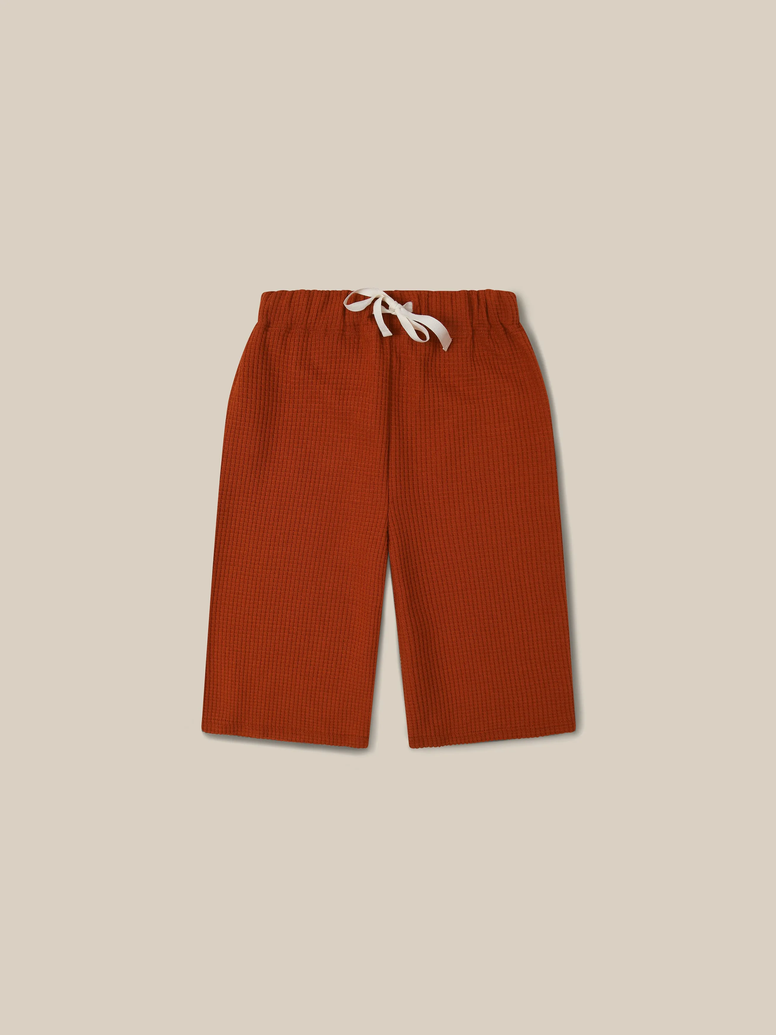 Paprika Waffle Wide Leg Pants