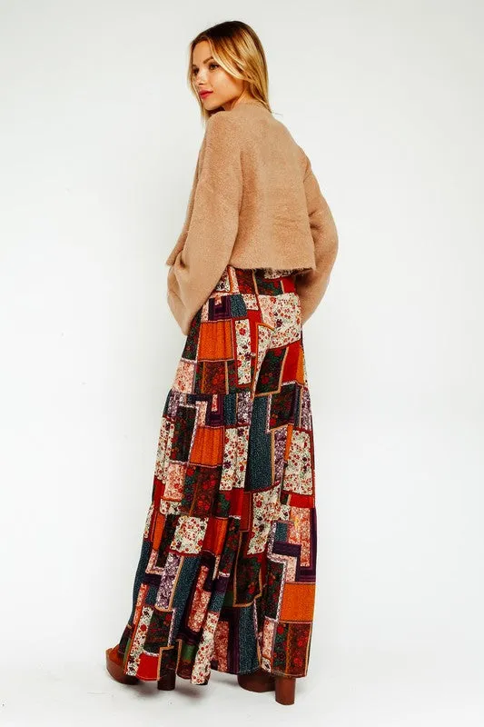 PENNY LANE MIX PRINT WIDE LEG PANT