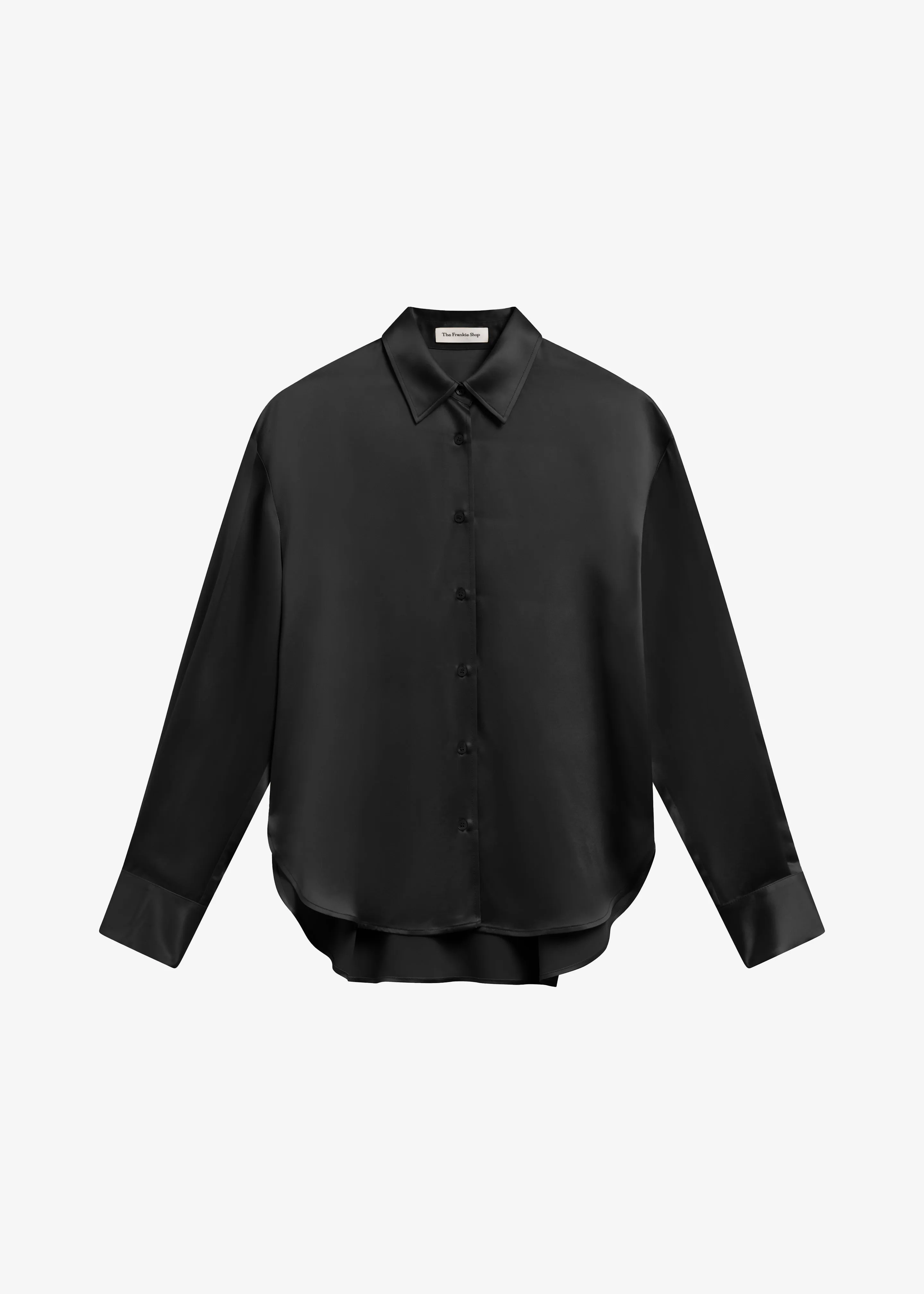 Peri Satin Shirt - Black