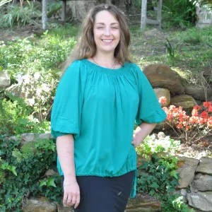 Phoebe Drawstring Top Aruba